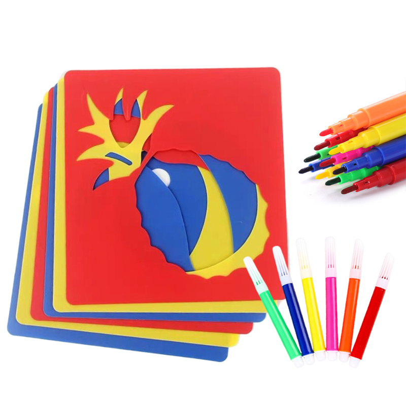 Painting Supplies - 10/20 個絵画テンプレート描画ステンシル DIY 漫画パターン教育促進用品学生美術工芸材料 TMZ