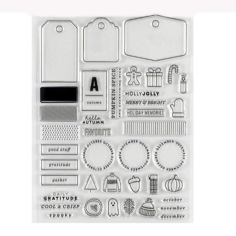 Clear Silicone Stamps For Card Making - Kljuyp-ラベル、DIYスクラップブッキング、カード作成、子供クリスマス楽しい装飾用品用の透明なクリアスタンプ