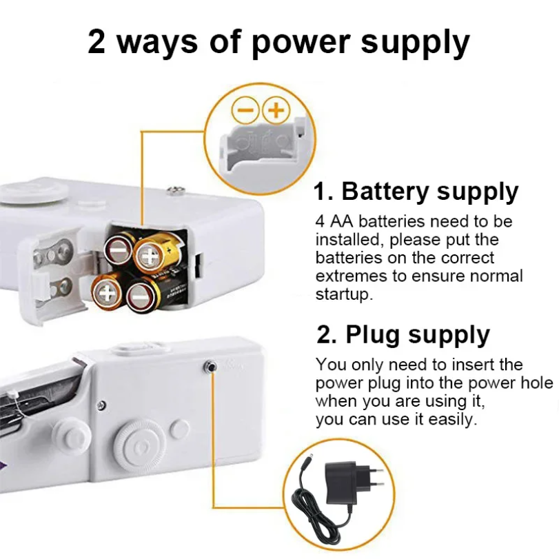 ポータブル手動ミシン、家庭用ミシン押え金、ロープ不要のアパレ - Mini Electric Sewing Machine Handheld のレビューと価格