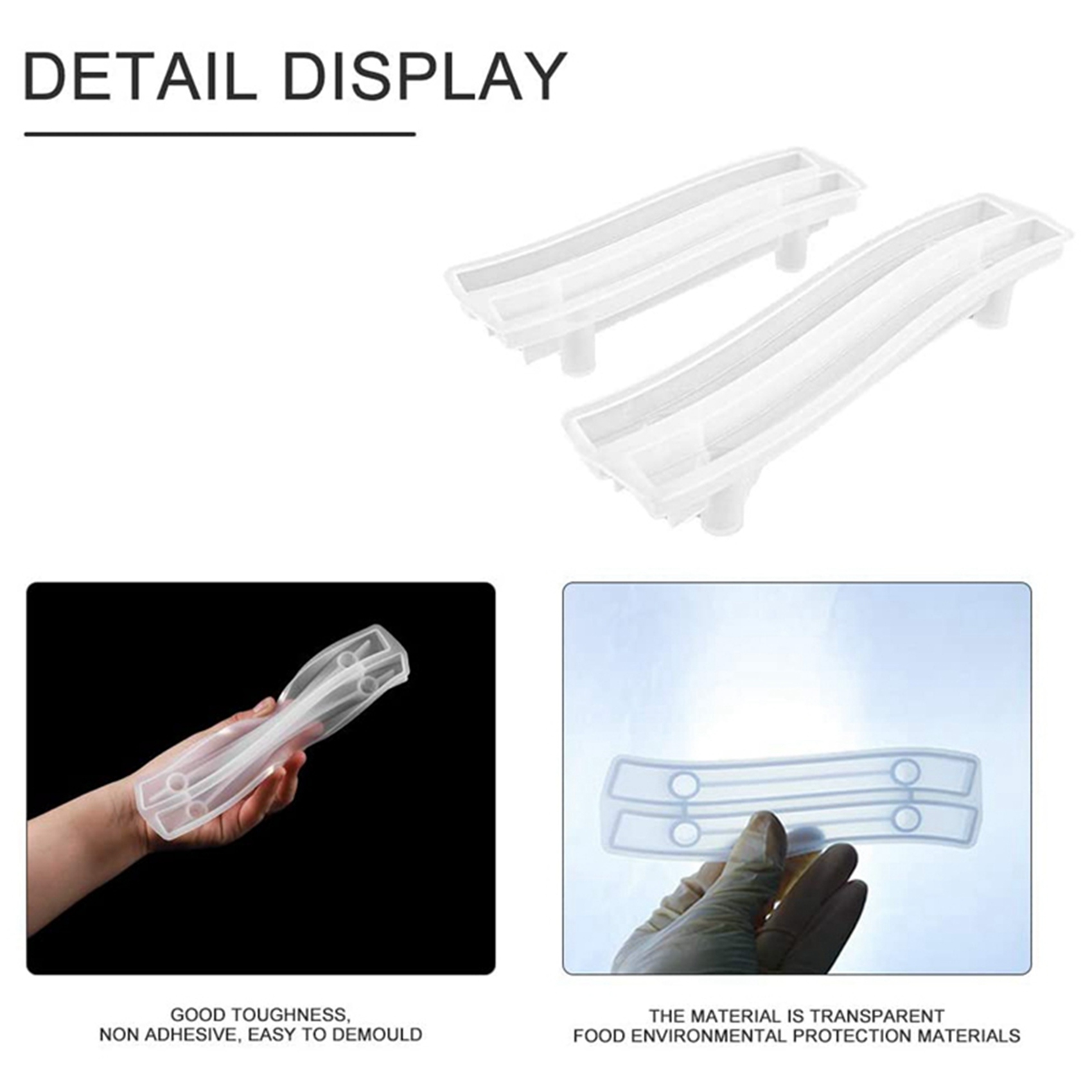 AA81-8 セットトレイハンドル用レジンモールド、DIYキ - Silicone Epoxy Resin Molds Set のレビューと価格