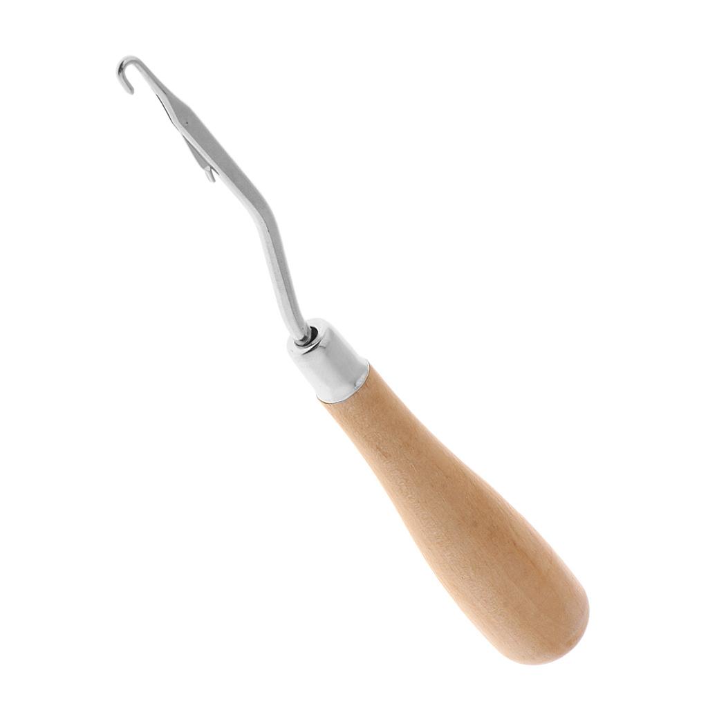 木製のクロシェ編み用ラッチフック。人間工学に基づいた木製ハン - Wooden Crochet Hooks Ergonomic Handle のレビューと価格