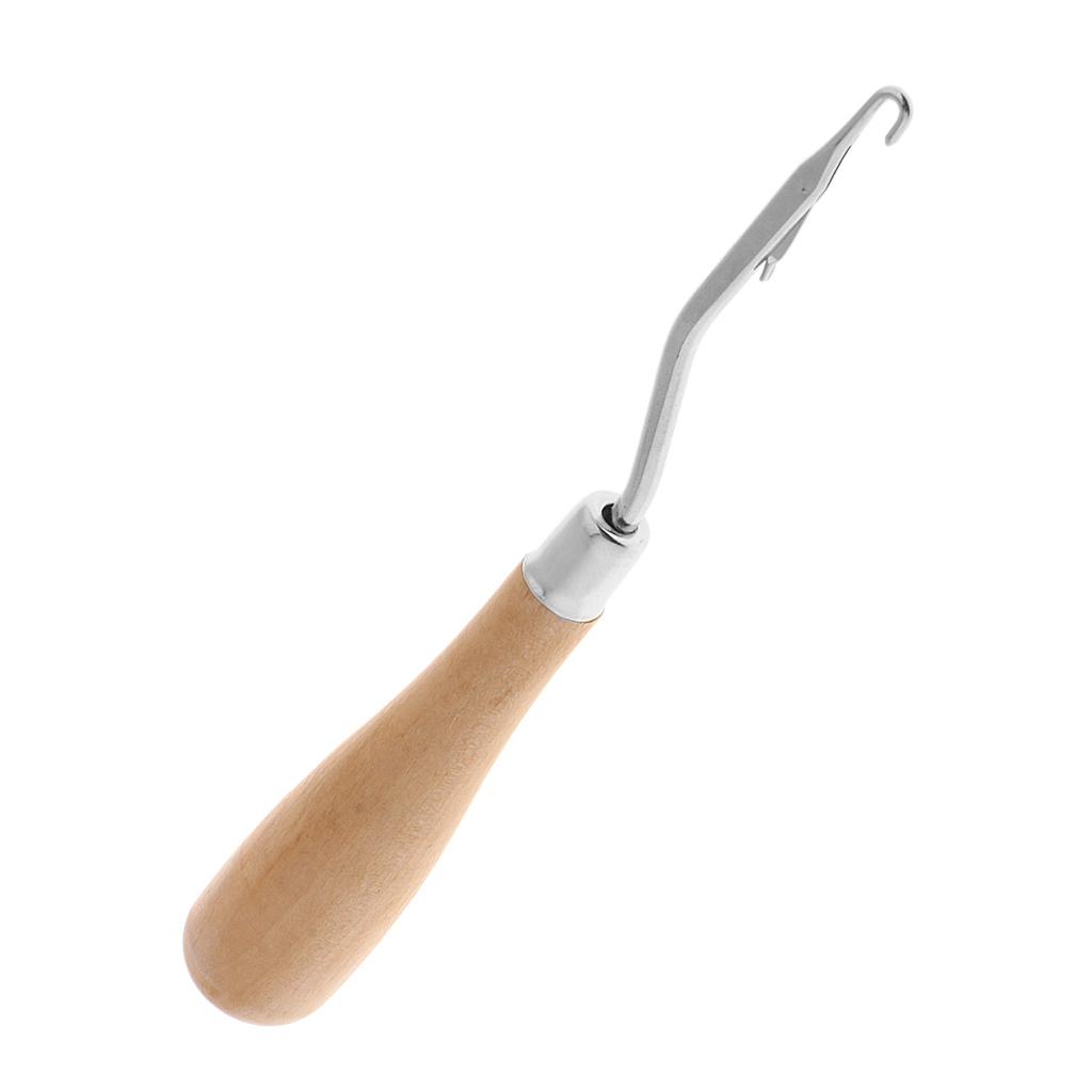 木製のクロシェ編み用ラッチフック。人間工学に基づいた木製ハン - Wooden Crochet Hooks Ergonomic Handle のレビューと価格