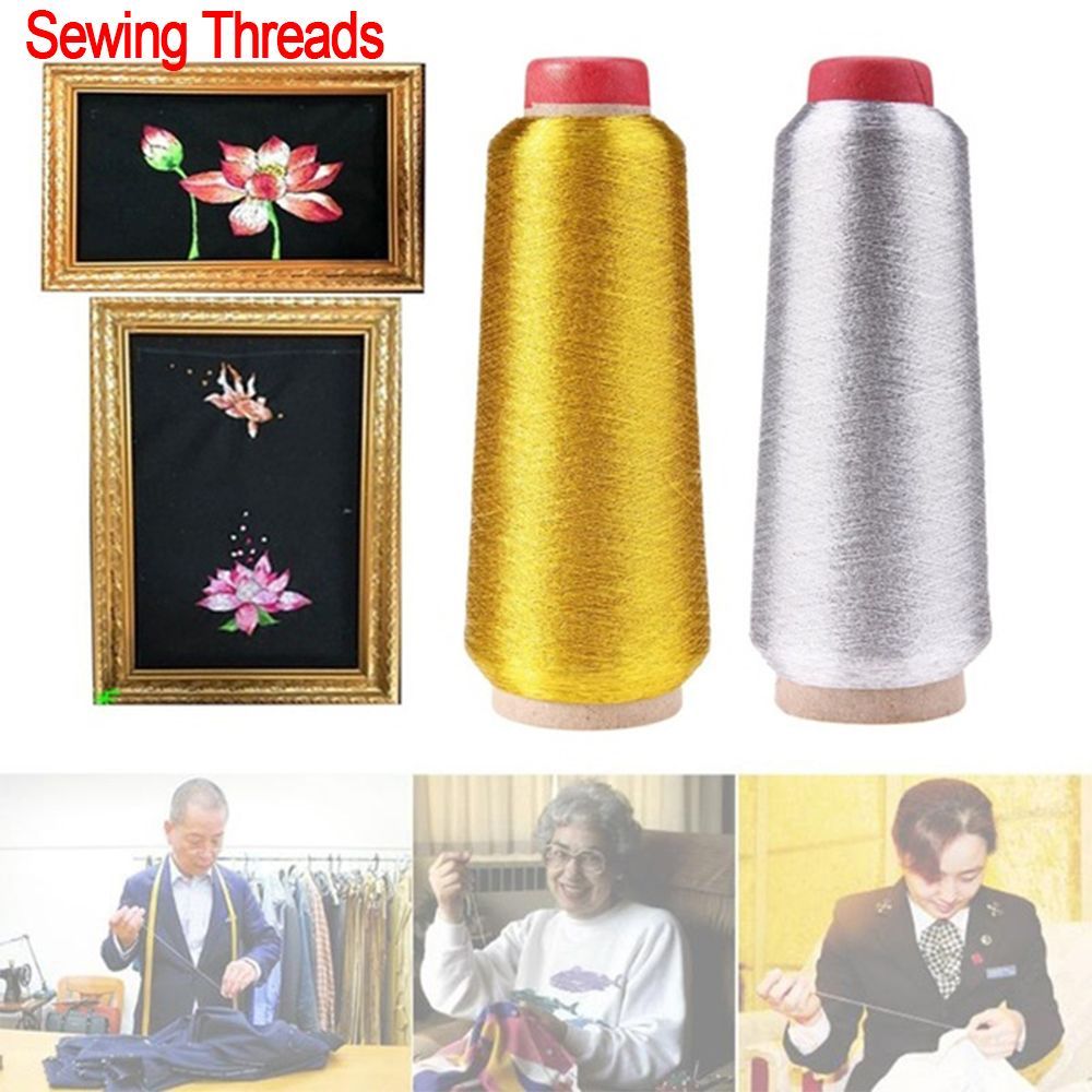 コンピュータークロスステッチ刺繍糸,金属糸,手織り,ゴールド - Cotton Embroidery Thread Skeins のレビューと価格