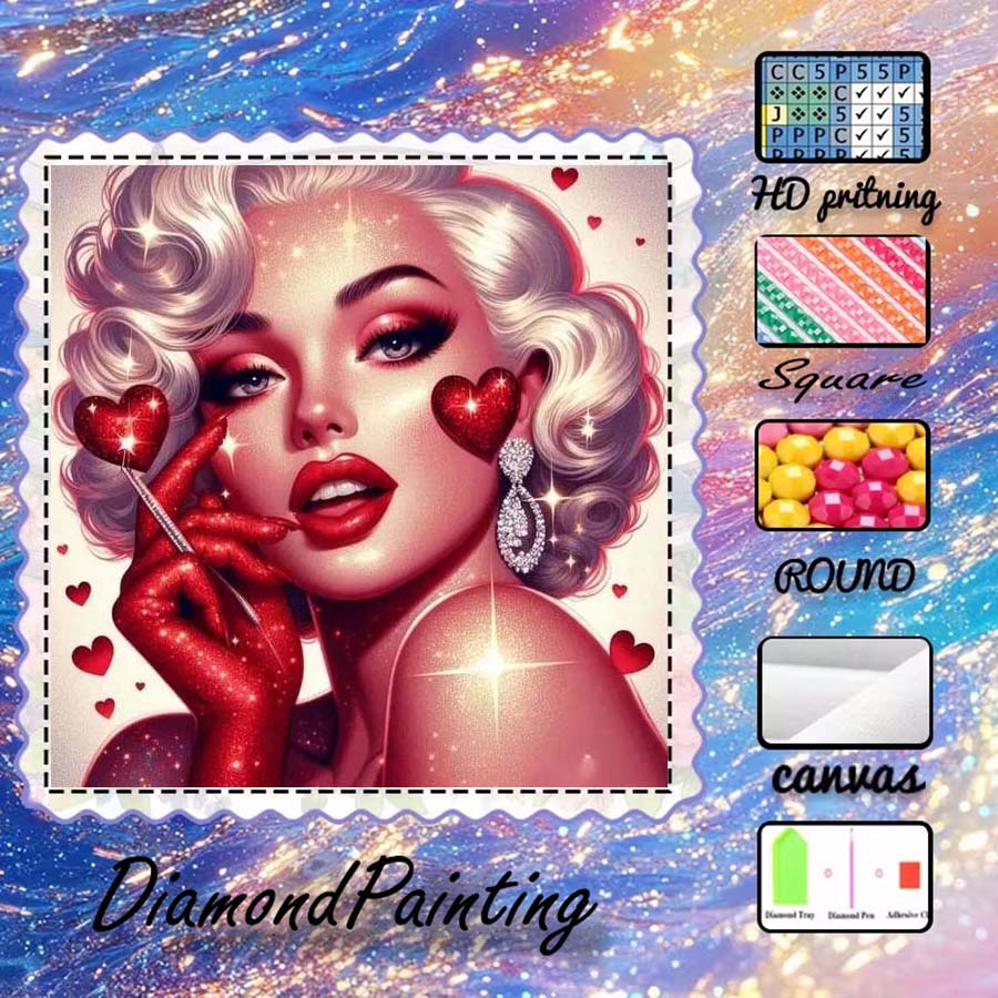 1 ピース 5D DIY フロッキング布、特殊ドリル、ダイヤ - 5D Diamond Painting Kit Full Drill のレビューと価格