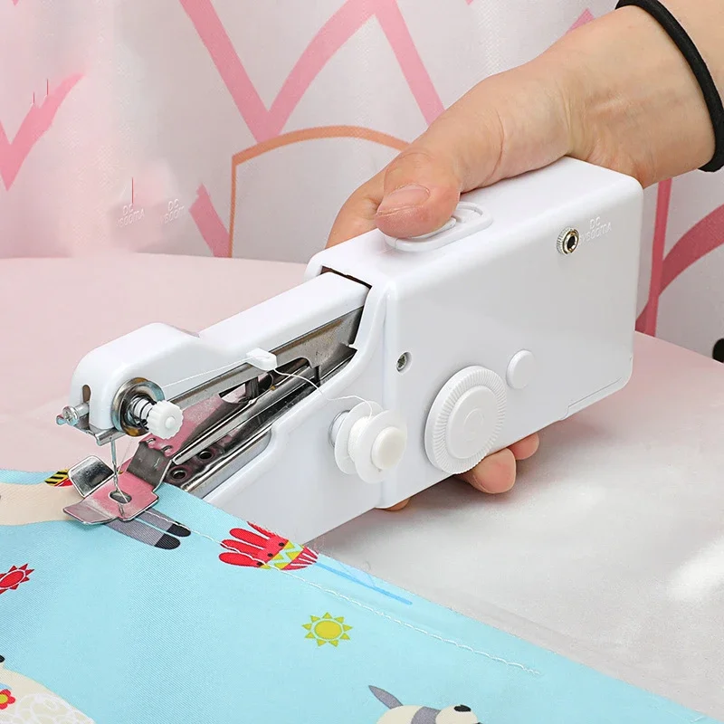 家庭用押え金ミシン,日曜大工,日曜大工,ロープフリー,工芸品 - Mini Electric Sewing Machine Handheld のレビューと価格