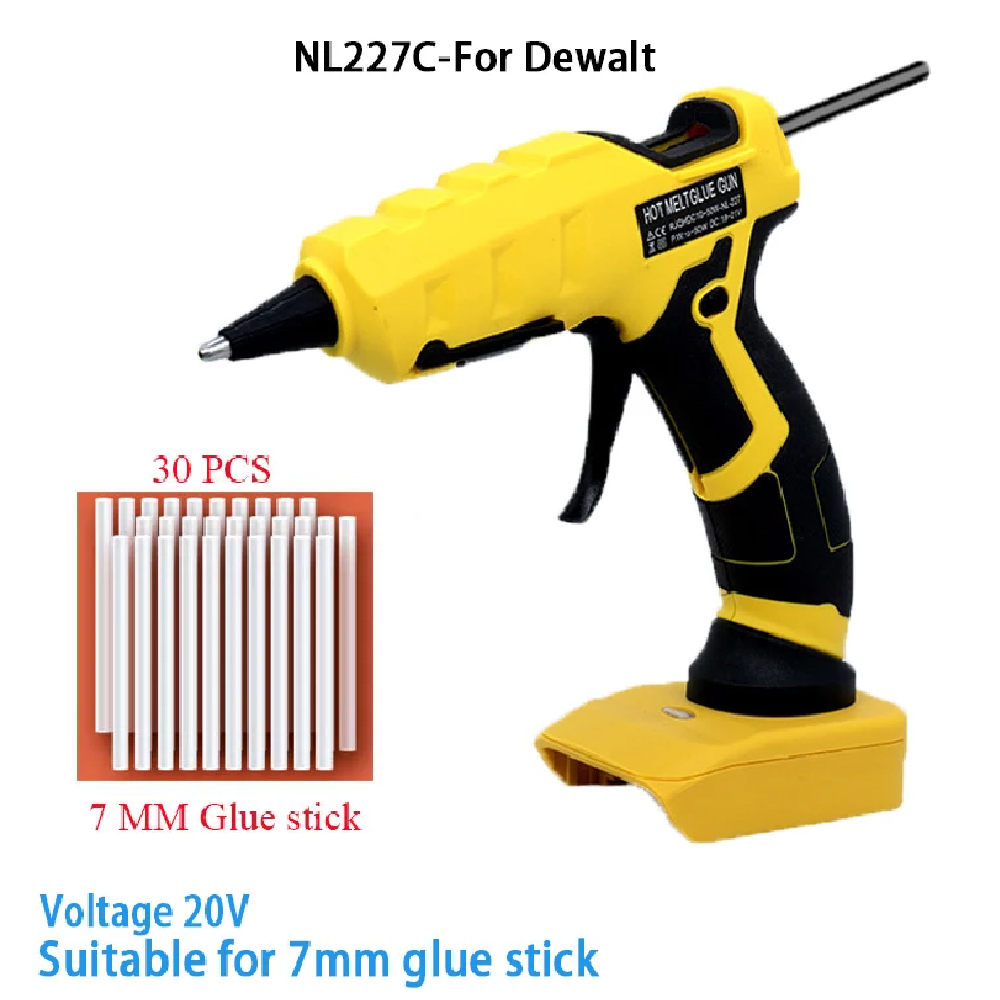 マキタ、デウォルト、ミルウォーキー18Vリチウムイオンバッテ - Hot Melt Glue Gun Cordless のレビューと価格