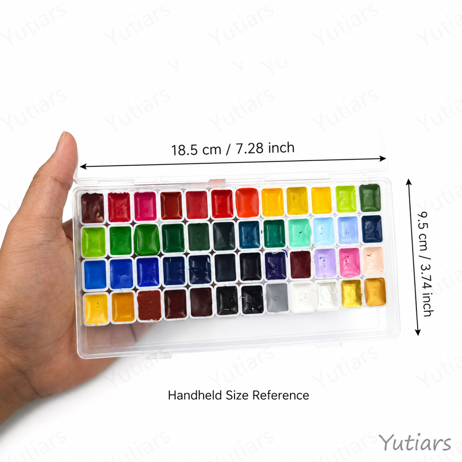 48 色プロフェッショナル造粒水彩絵の具セット 1 ミリリッ - Watercolor Paint Set Solid Pigment のレビューと価格