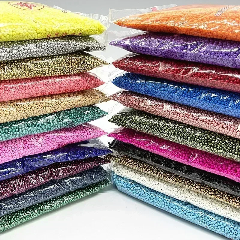 10g カラフルなガラスシードビーズ ラッカー効果のある焼き - Glass Seed Beads 2Mm Jewelry Making のレビューと価格