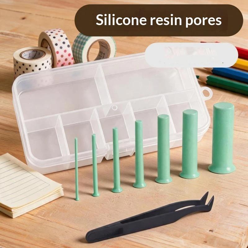 レジン穴あけセット 7サイズ シリコン製穴あけパンチ 2-8 - Silicone Epoxy Resin Molds Set のレビューと価格