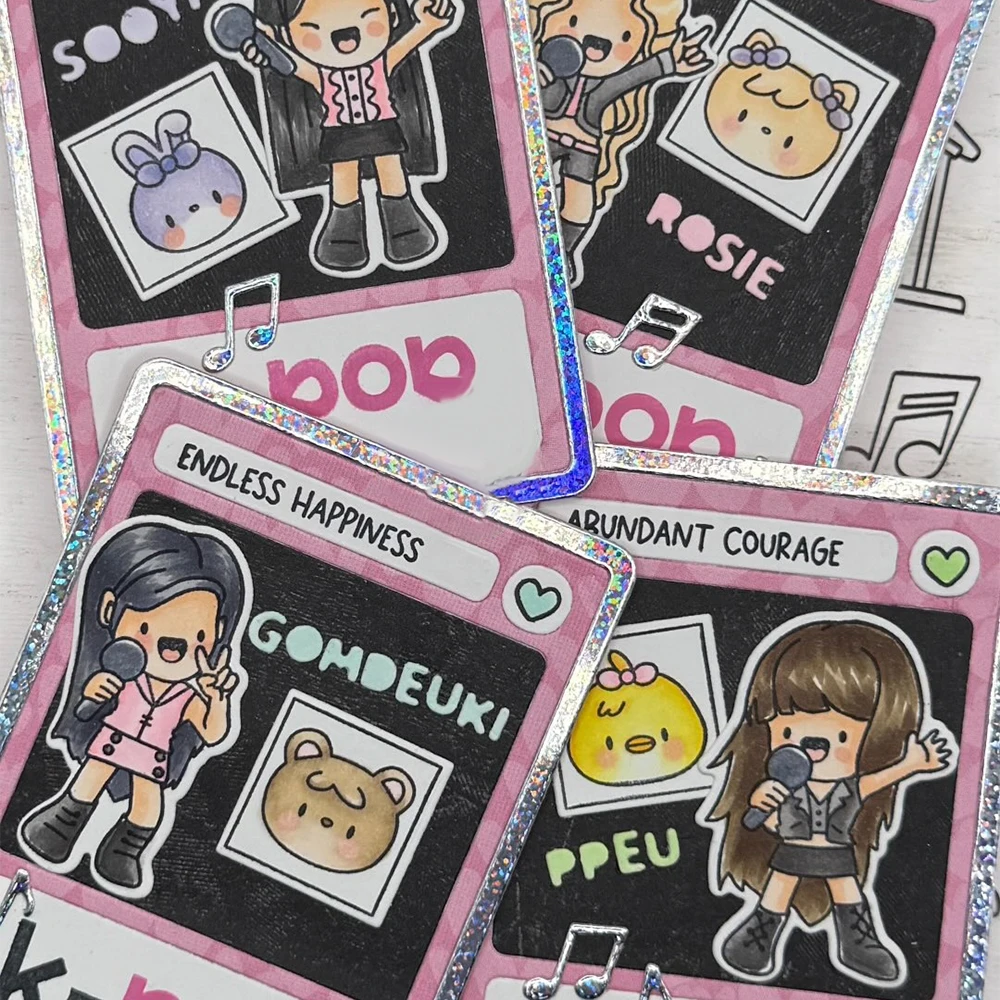 コンサートボーイガールバンドクリアシリコンスタンプ/カッティ - Clear Silicone Stamps For Card Making のレビューと価格