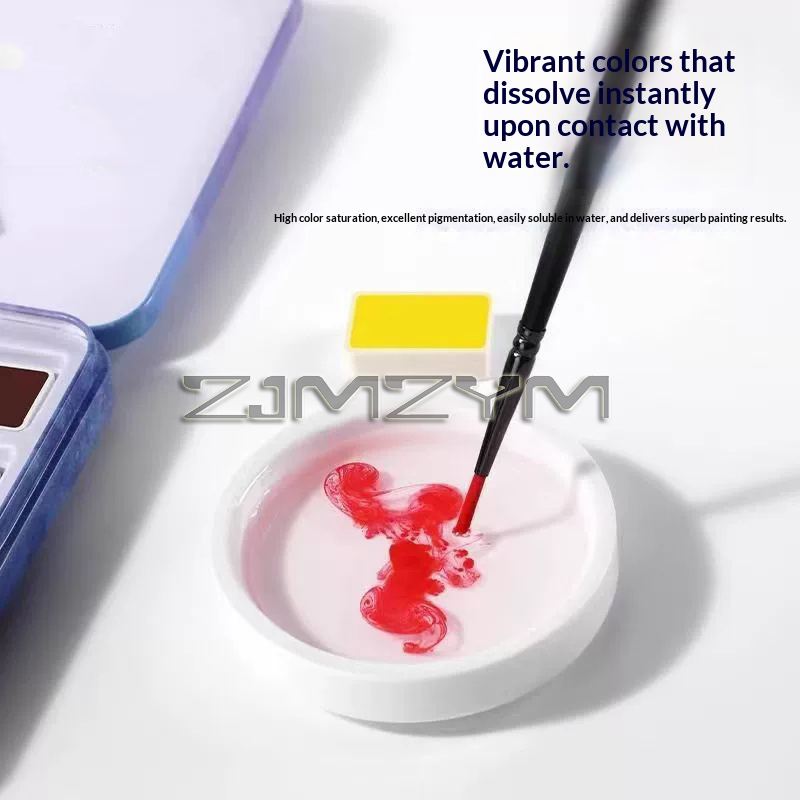 水彩絵の具セット。プロ仕様の水彩絵の具で、24色のアート用顔 - Watercolor Paint Set Solid Pigment のレビューと価格