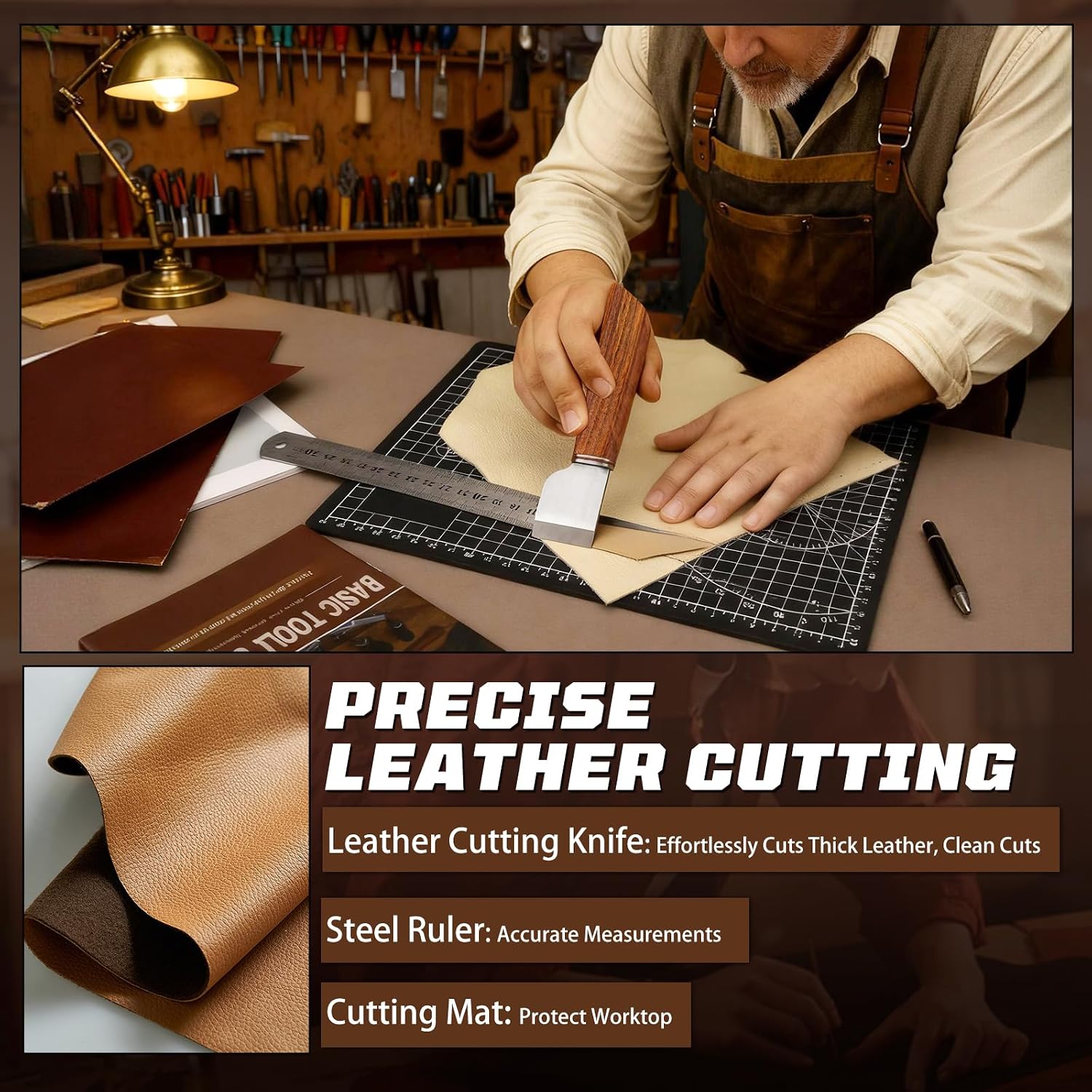 革細工キット、革細工道具とクラフトキット、カスタム収納バッグ - Craft Tools のレビューと価格