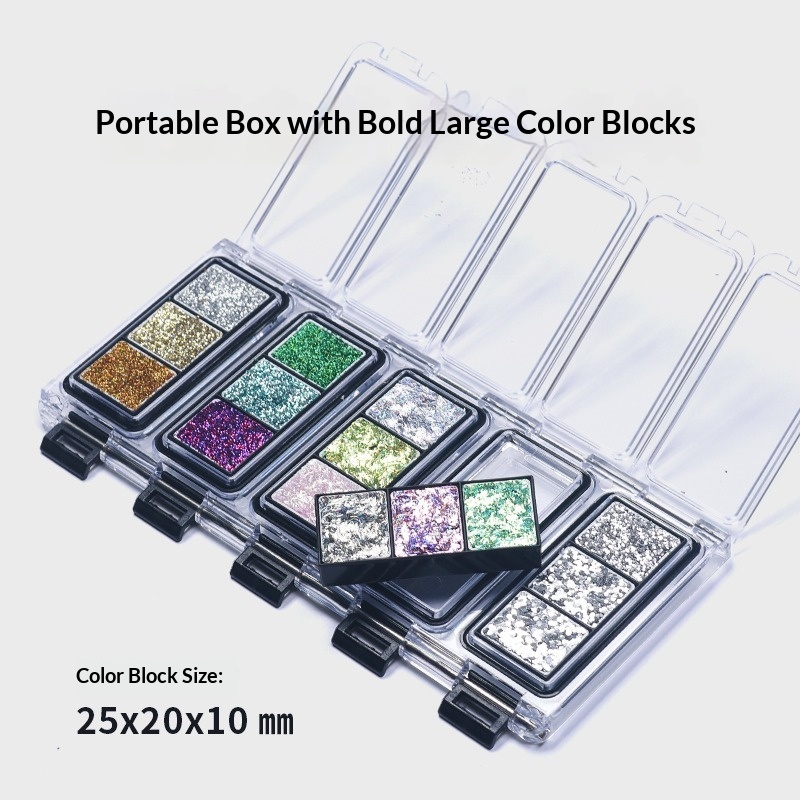 15 色絵画装飾粒子エクストリームダイヤモンドパール水彩固体 - Watercolor Paint Set Solid Pigment のレビューと価格