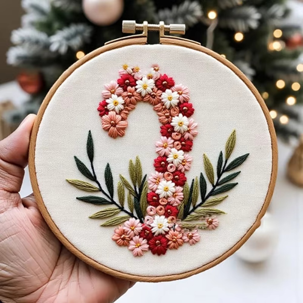 3点セットのクリスマス刺繍キット。初心者でも扱いやすい、刺繍 - Cross Stitch Stamped Kits Beginners のレビューと価格