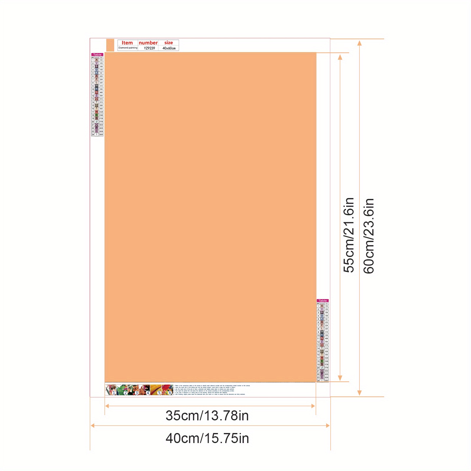 大型ラウンドダイヤモンドペインティングキット、5Dローズラウ - 5D Diamond Painting Kit Full Drill のレビューと価格