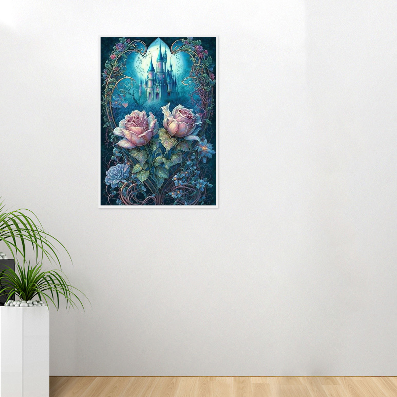 大型ラウンドダイヤモンドペインティングキット、5Dローズラウ - 5D Diamond Painting Kit Full Drill のレビューと価格