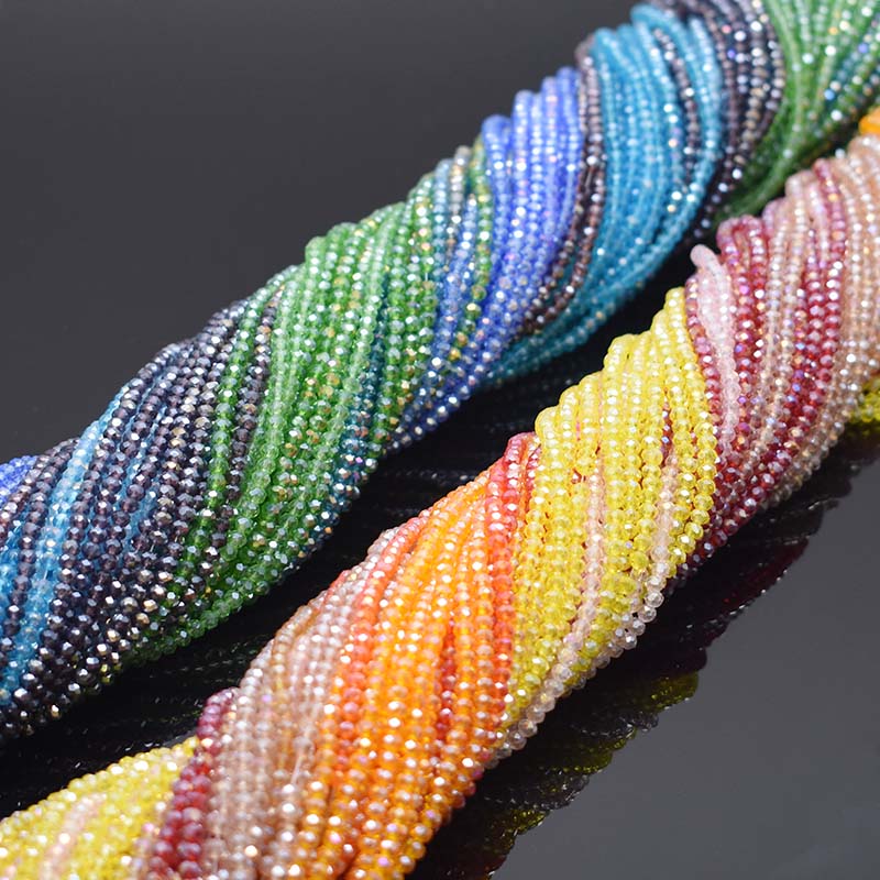 ジュエリー作り用のさまざまな色の透明なガラスビーズ,2 3  - Glass Seed Beads 2Mm Jewelry Making のレビューと価格